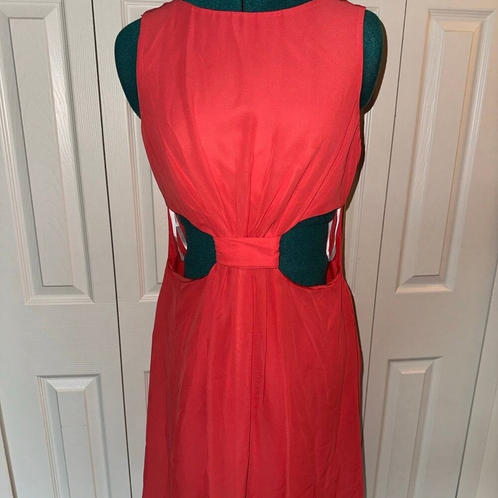 Cutout dress. Coral orange. Size 13/14